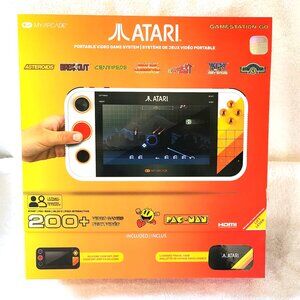 ATARI GAMESTATION GO BUNDLE (Zip Case & Silicone Protective Cover) 200+ Games